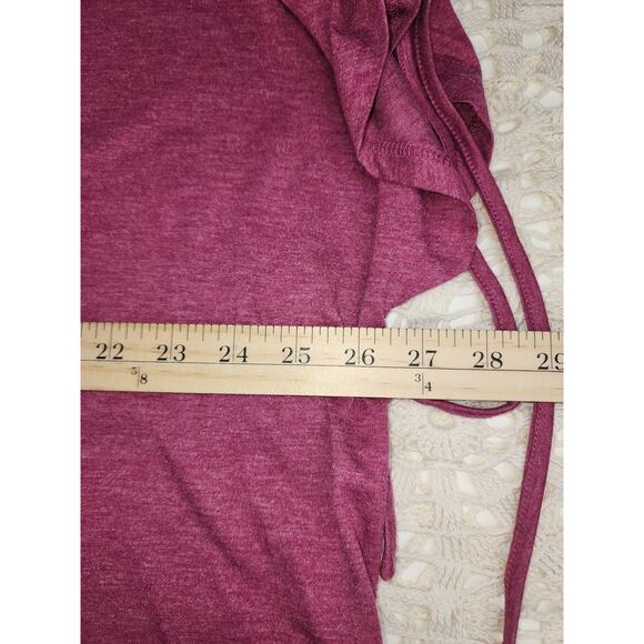 Bloomchic Top Women's 3X Burgandy/Pink casual everyday office work - Picture 4 of 6